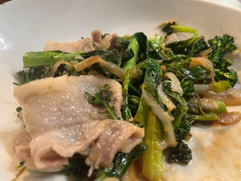 春野菜とイベリコ豚のおろししょうゆ